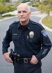 Neal Griffin wearing his full police lieutenant uniform